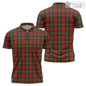 Blackstock Red Dress Tartan Zipper Polo Shirt