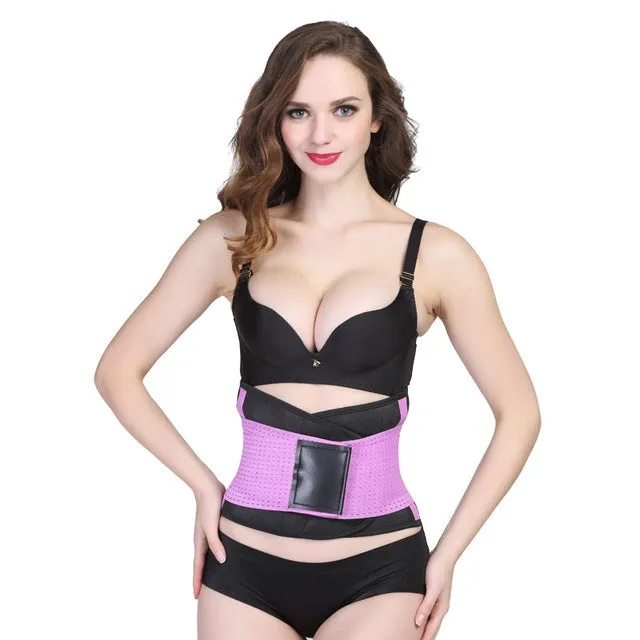 Body Shaping Underwear Abdomen Belt Fat Burning Paste New Fashion Sports Fitness Belly Belt, Size:XL (Purple)