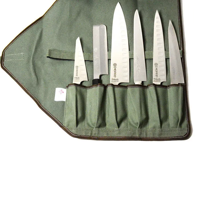 Boldric Abalone 6-Pocket Canvas Knife Bag