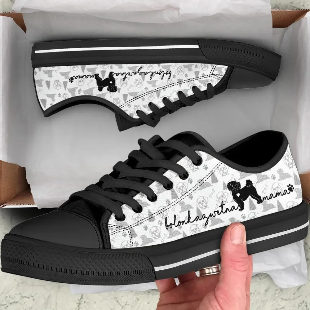 Bolonka Zwetna Low Top Shoes, Dog Printed Shoes, Canvas Shoes For Men, Women