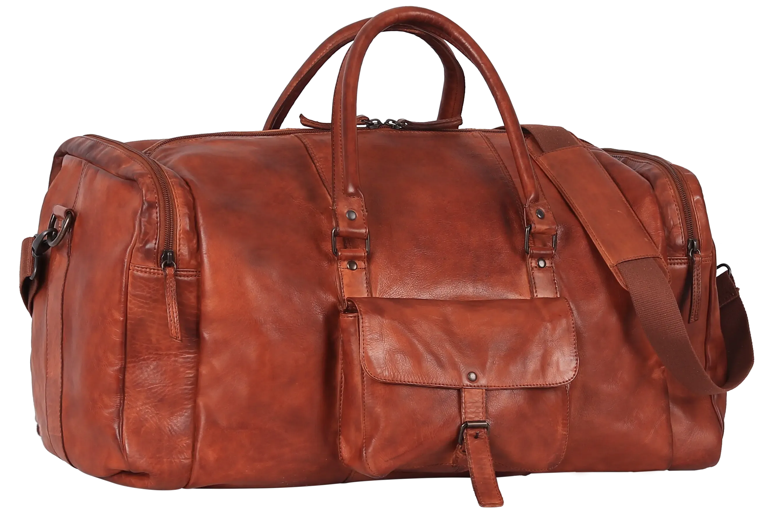 BOL/Open Road 5 Pocket Leather Duffle Bag