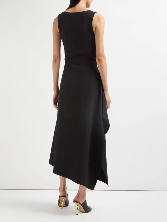 Bottega Veneta   Stretch cotton canvas asymmetric dress 