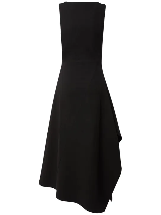 Bottega Veneta   Stretch cotton canvas asymmetric dress 