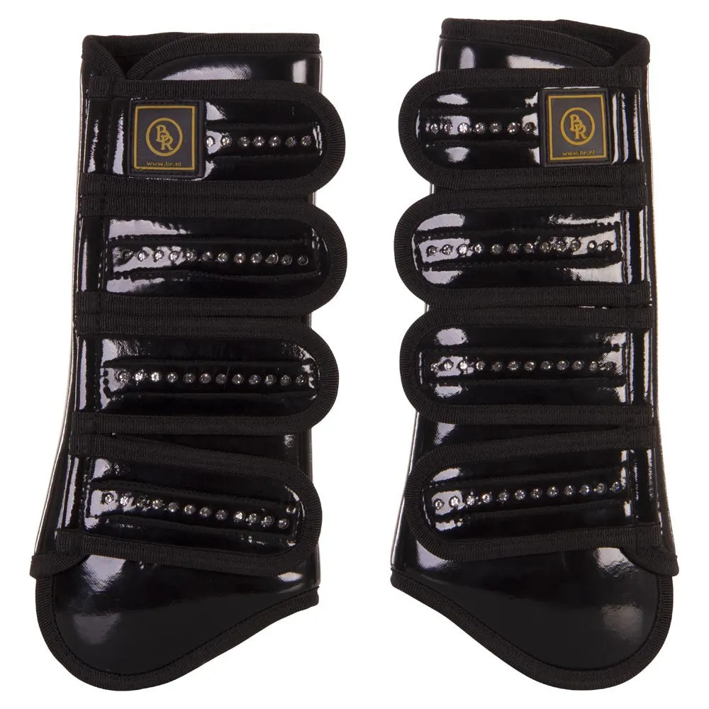 BR Equestrian Glamour Lacquer w/ Crystals Tendon Boots - Pro Max