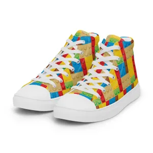 Bricks Men’s High Top Canvas Shoes