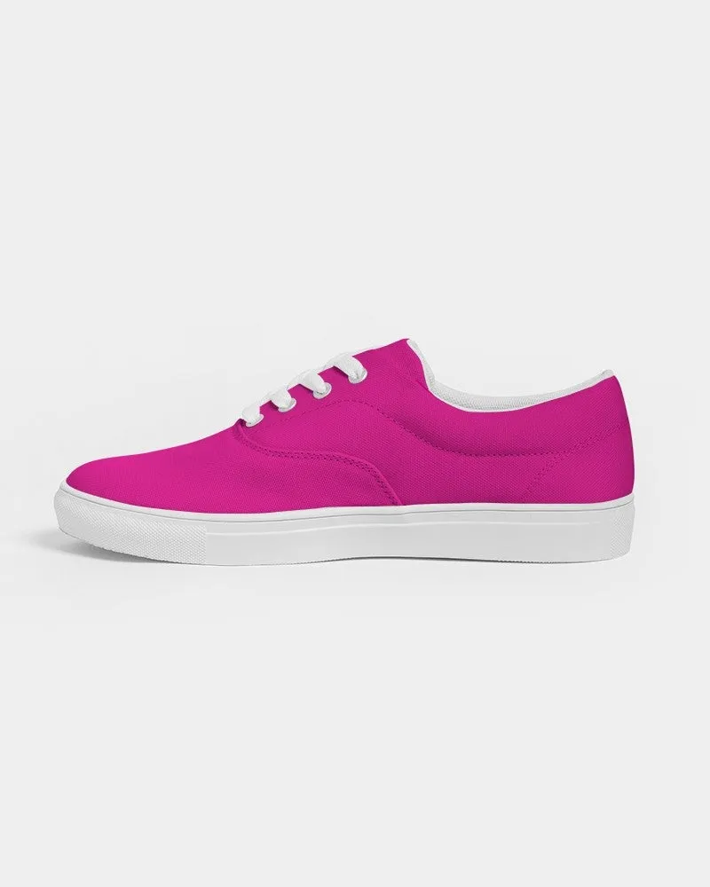 Bright Magenta Women's Canvas Sneakers | Women's | Bright Pure Magenta | C0M100Y0K0