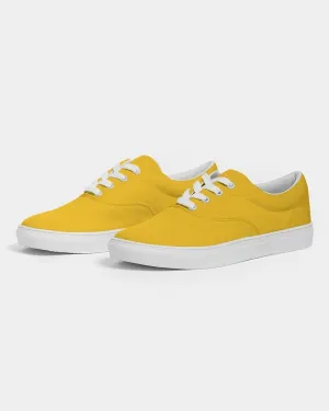 Bright Orange Yellow Men's Canvas Sneakers | Men's | Bright Pure Orange Yellow | C0M25Y100K0