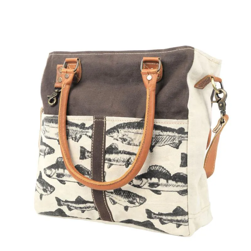 Brown Fish Crossbody Bag