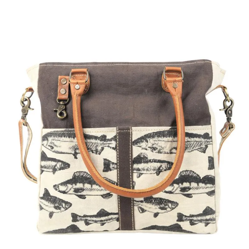 Brown Fish Crossbody Bag