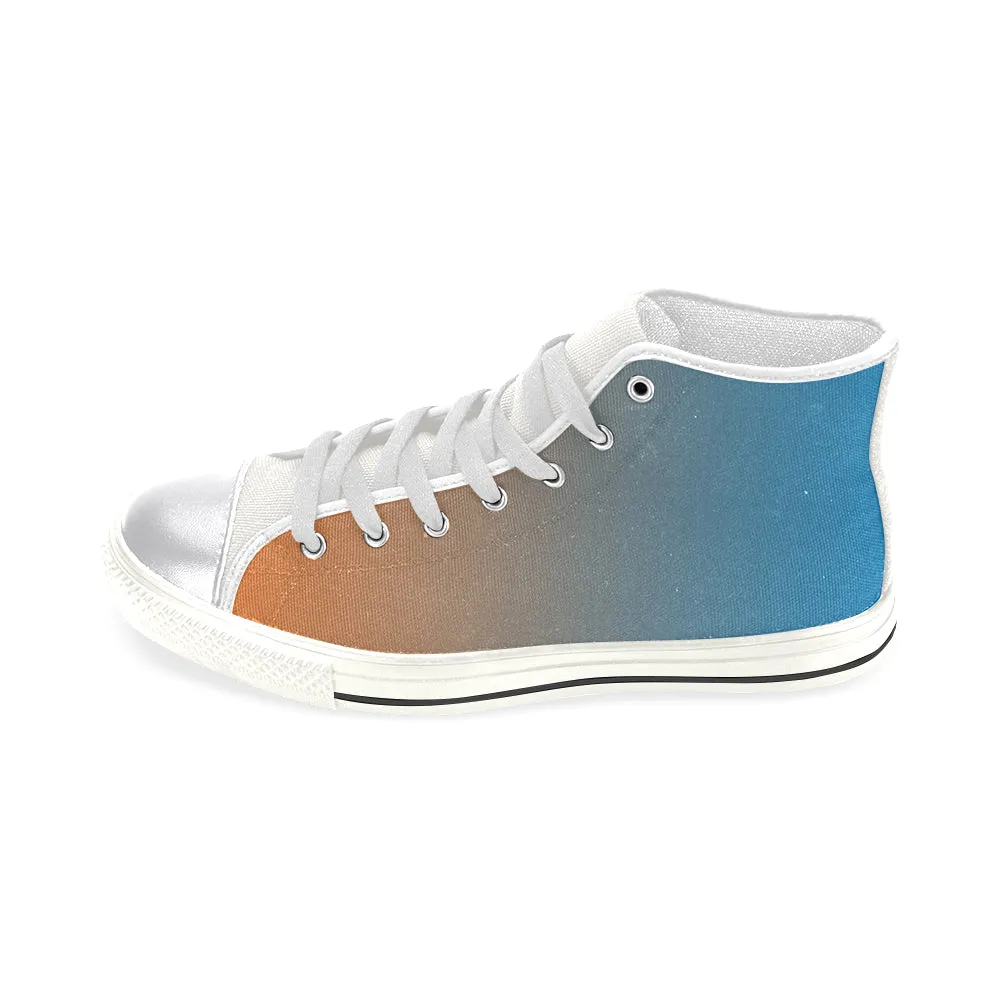 Buy Women's Tiger Orange Solids Print Canvas High Top Shoes at TFS