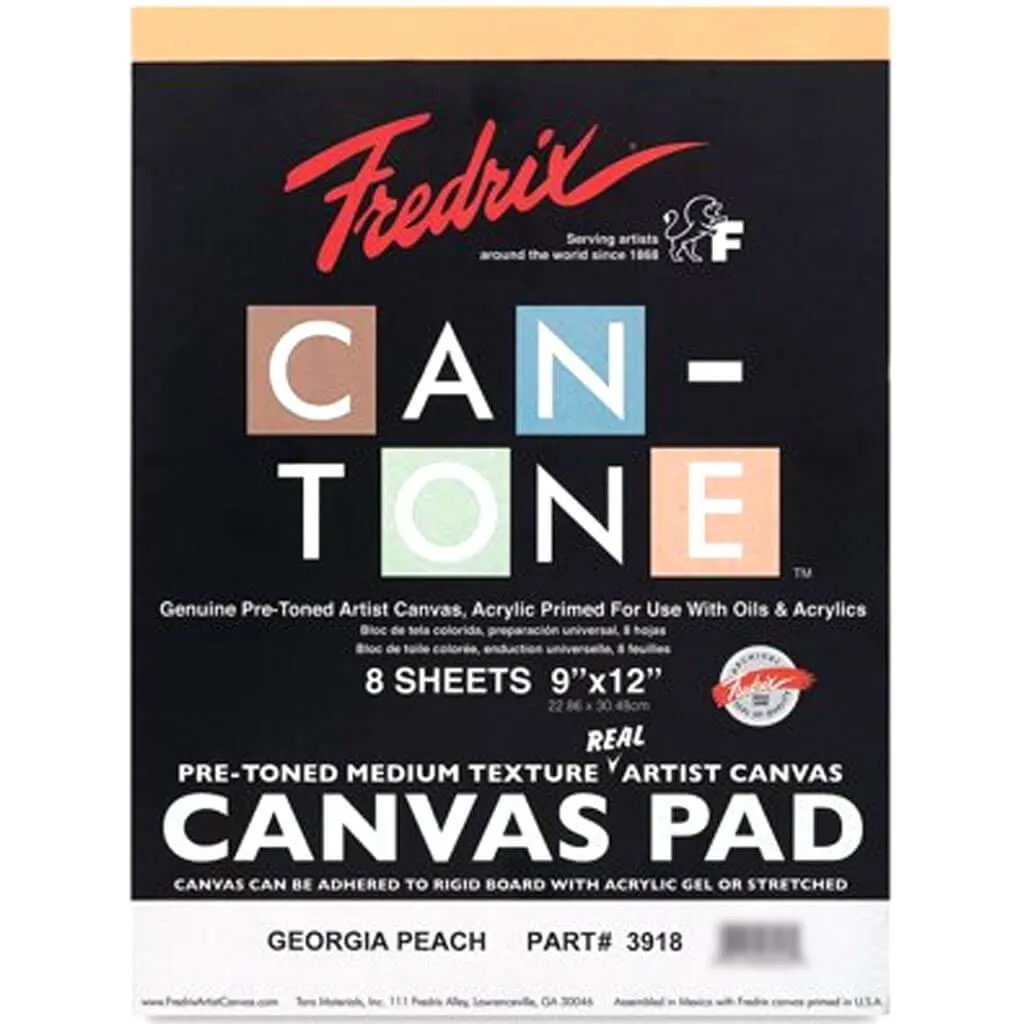 Cantone Pre-Toned Canvas Pad Georgia Peach 9in x 12in