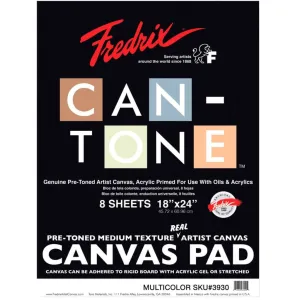 Cantone Pre-Toned Medium Texture Canvas, 18in x 24in