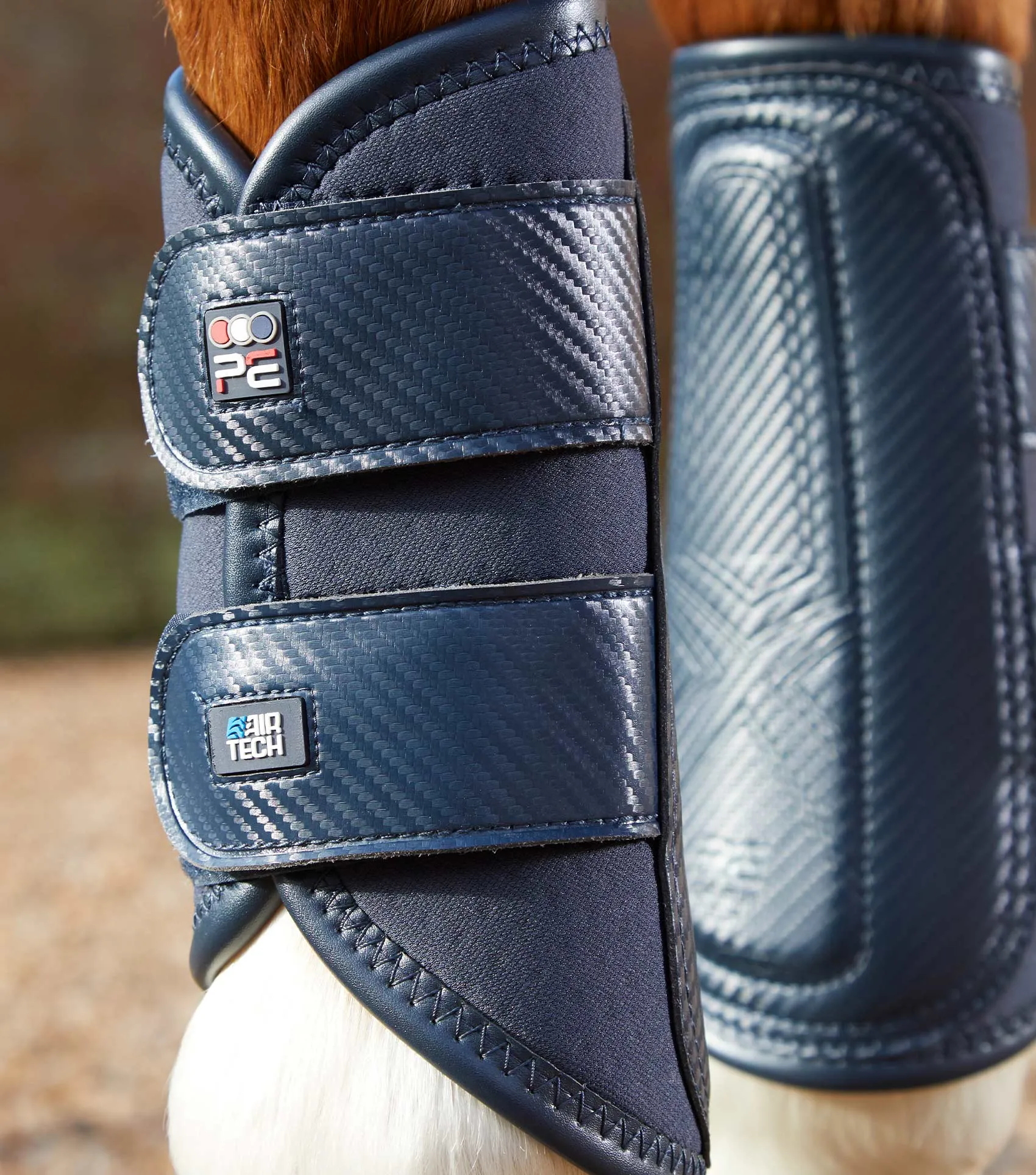 Carbon Air-Tech Double Locking Brushing Boots Navy