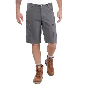 CARGO WORK SHORTS IN RUGGED FLEX CANVAS SHADOW