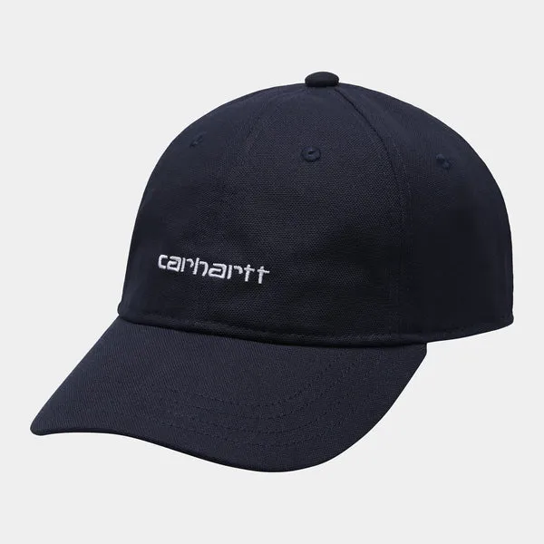 Carhartt WIP Canvas Script Cap - Dark Navy