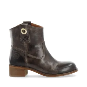 Casvilma Pull On Leather Boots Coffee