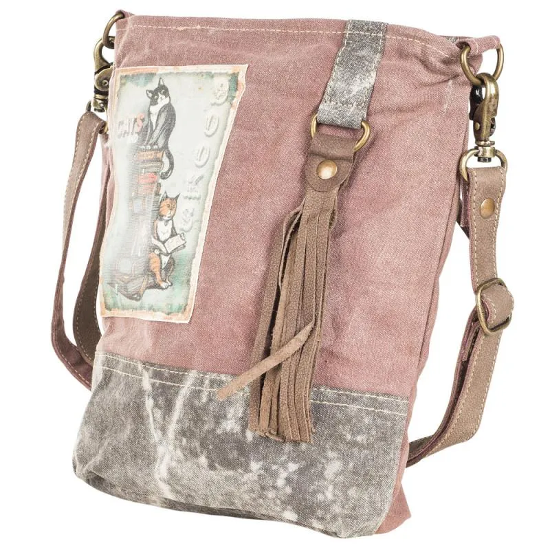 Cats & Books Crossbody