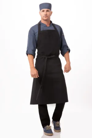 Chef Works Rockford Chefs Bib Apron- Steel Grey