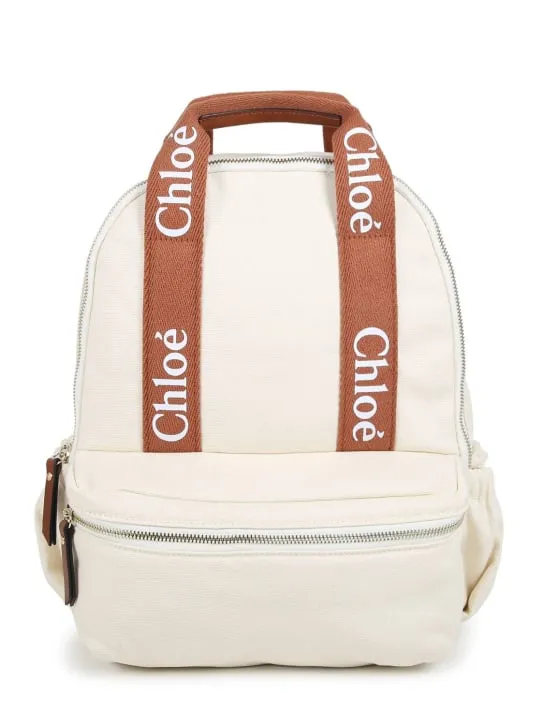 Chloé   Cotton canvas changing bag, pouch &amp; mat 