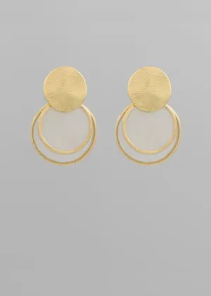 Christine Round Dangle Earrings