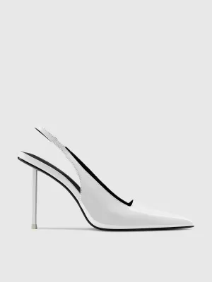 Clearance G63 Slingback - Patent White