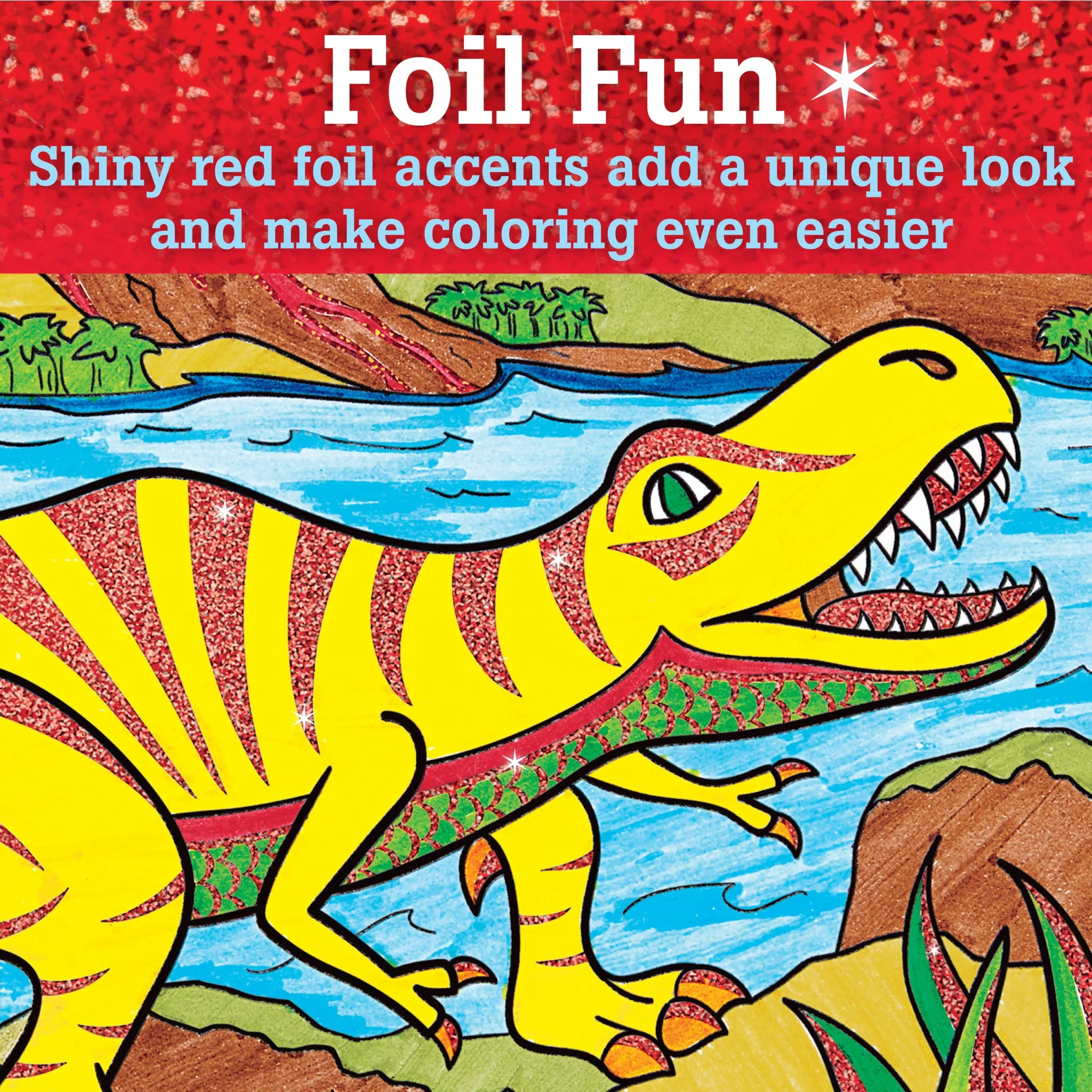 Color by Number T-Rex Foil Fun - #14309