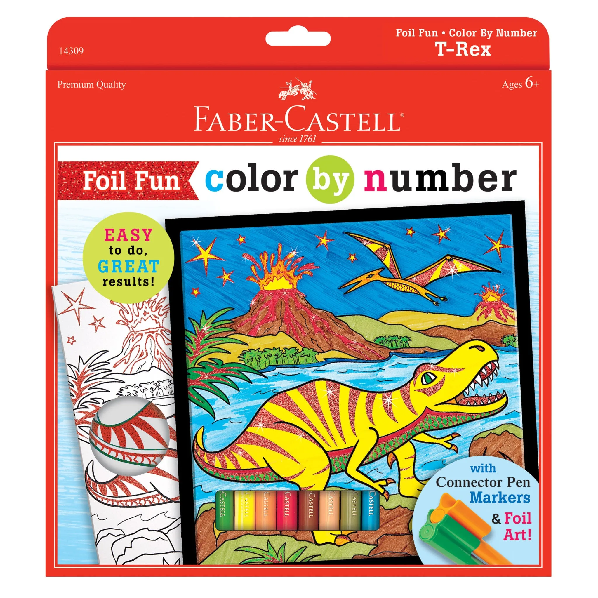 Color by Number T-Rex Foil Fun - #14309