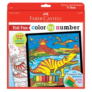 Color by Number T-Rex Foil Fun