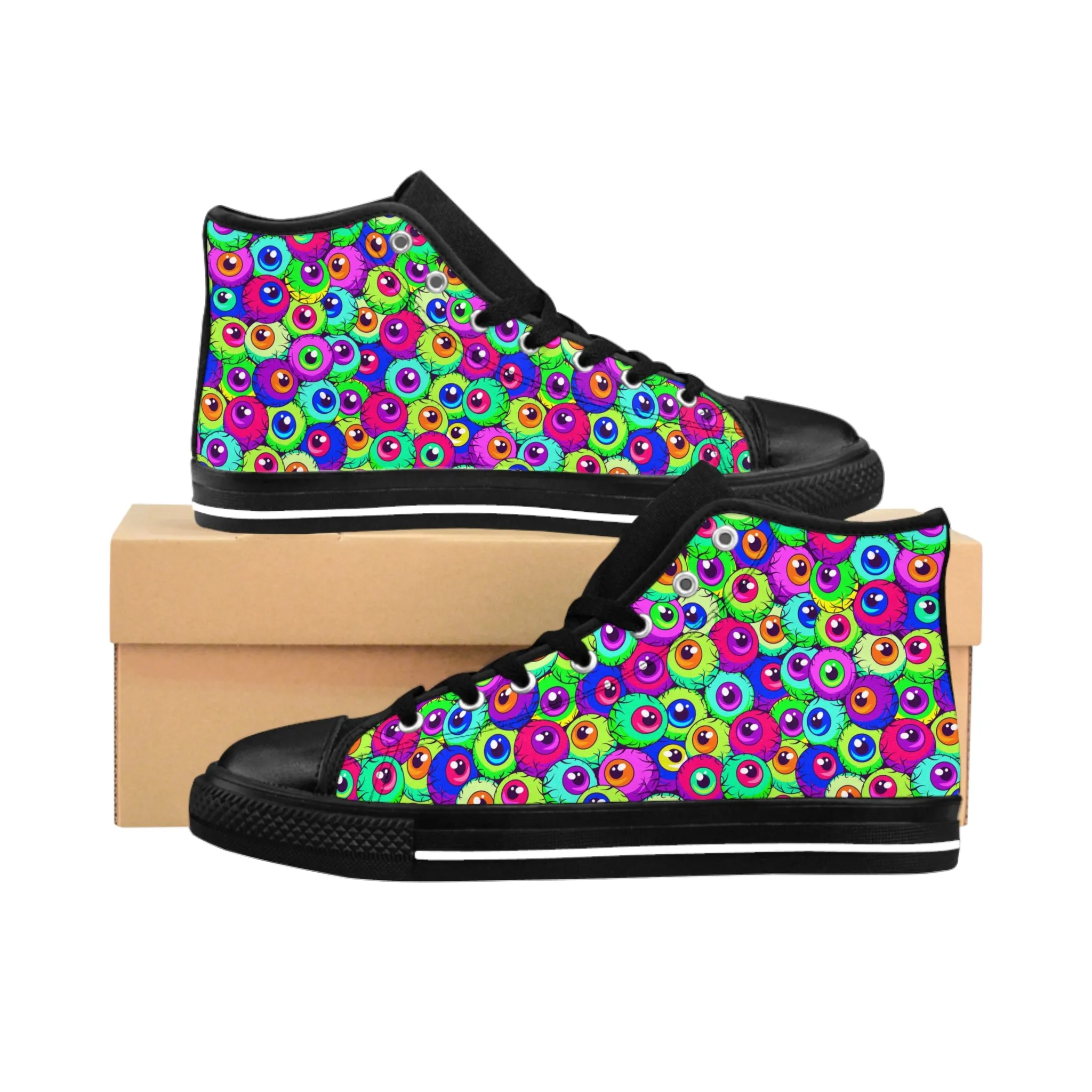 Colorful Eyeballs Women's Classic Sneakers