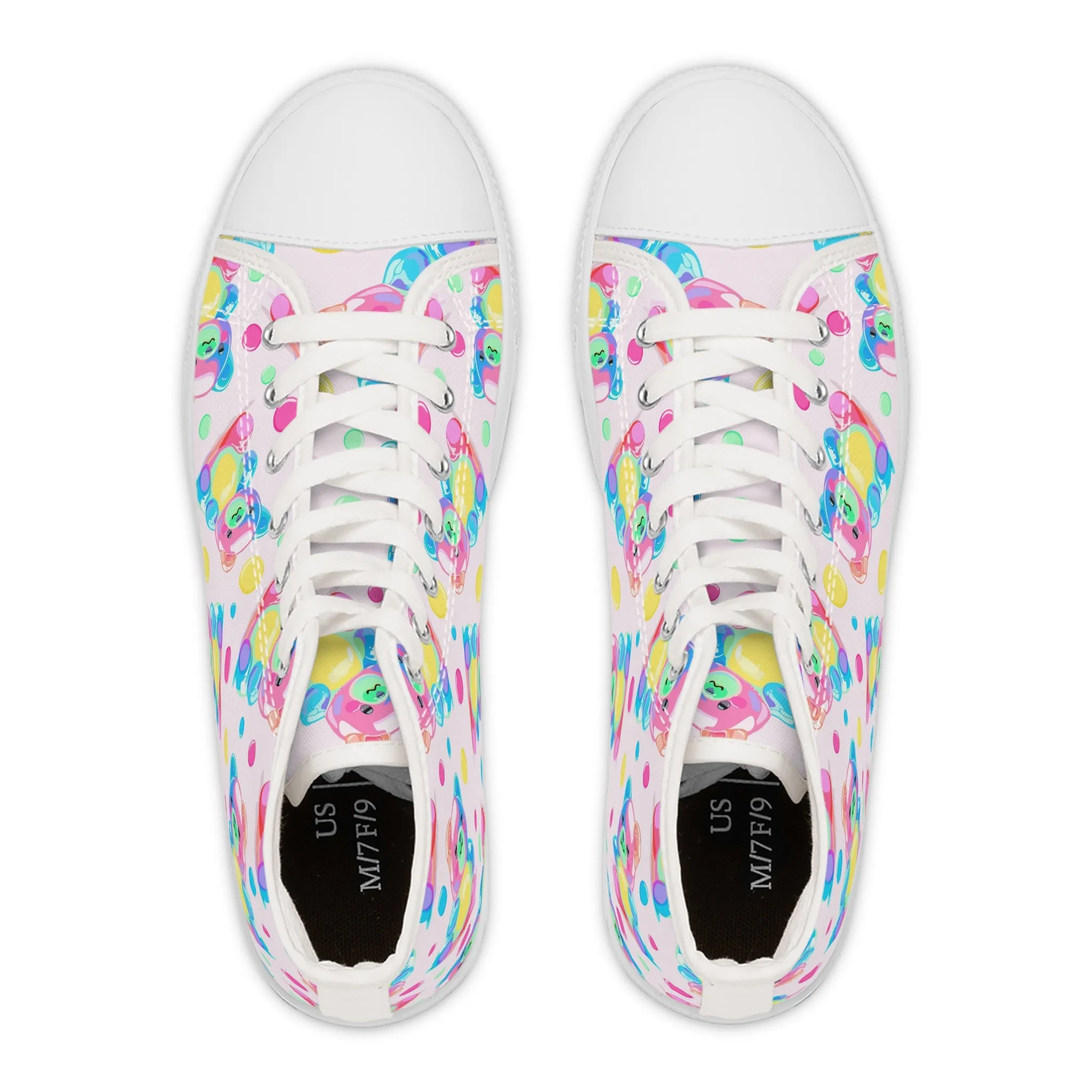 Colorful Gummi Bears Women's High Top Sneakers