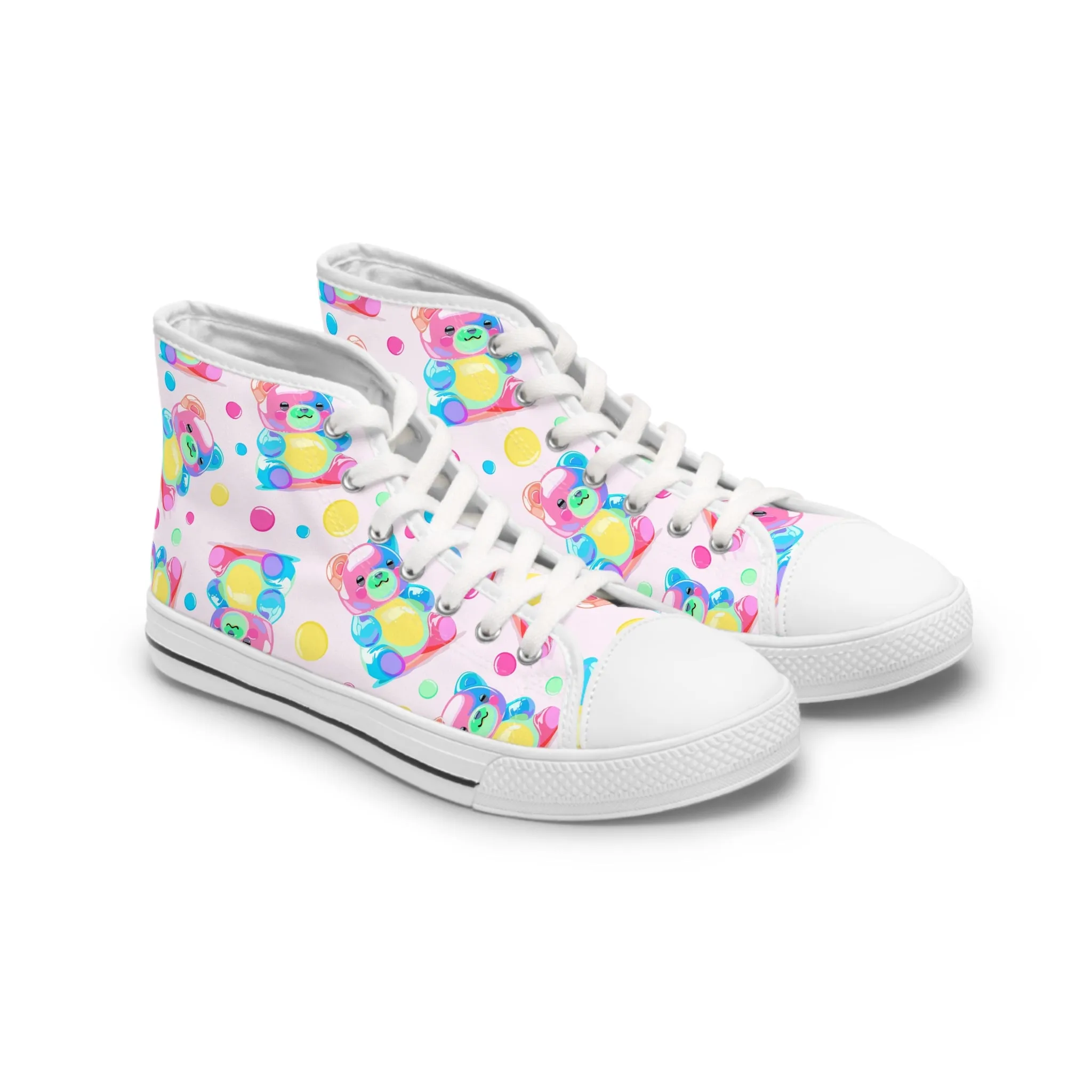 Colorful Gummi Bears Women's High Top Sneakers