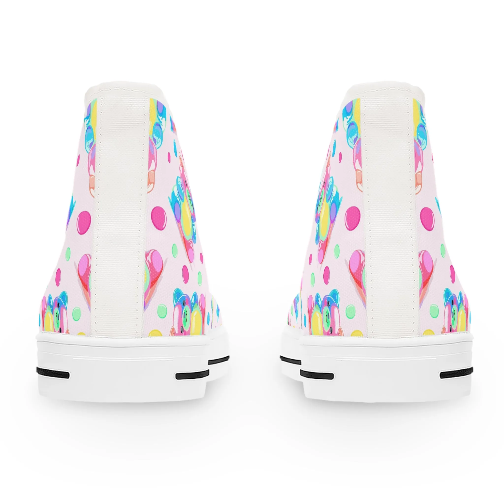 Colorful Gummi Bears Women's High Top Sneakers