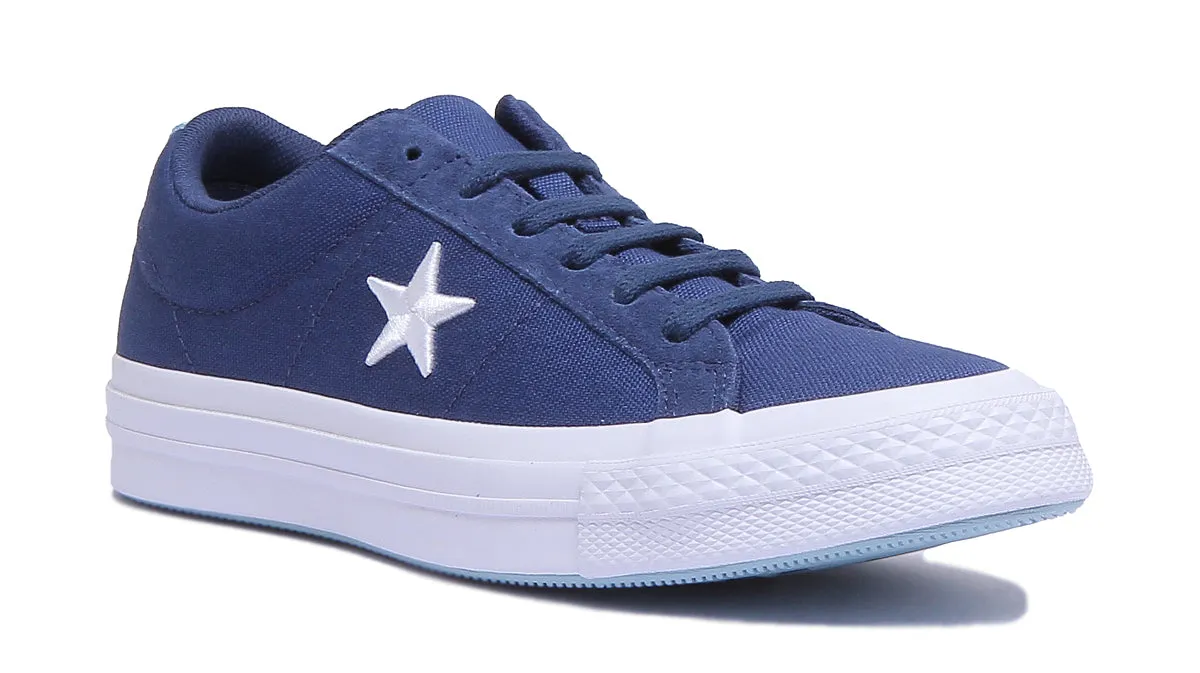 Converse 160598C One Star Low Trainer In Navy For Women