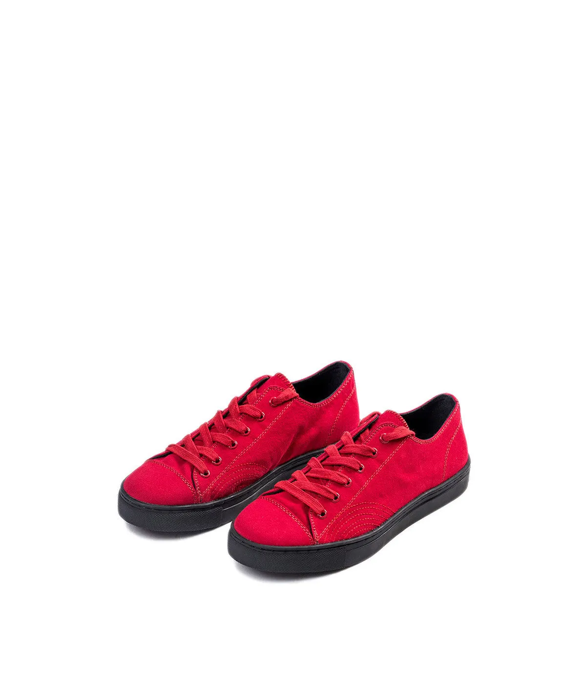 Cotton & Natural Rubber Low Top Sneakers