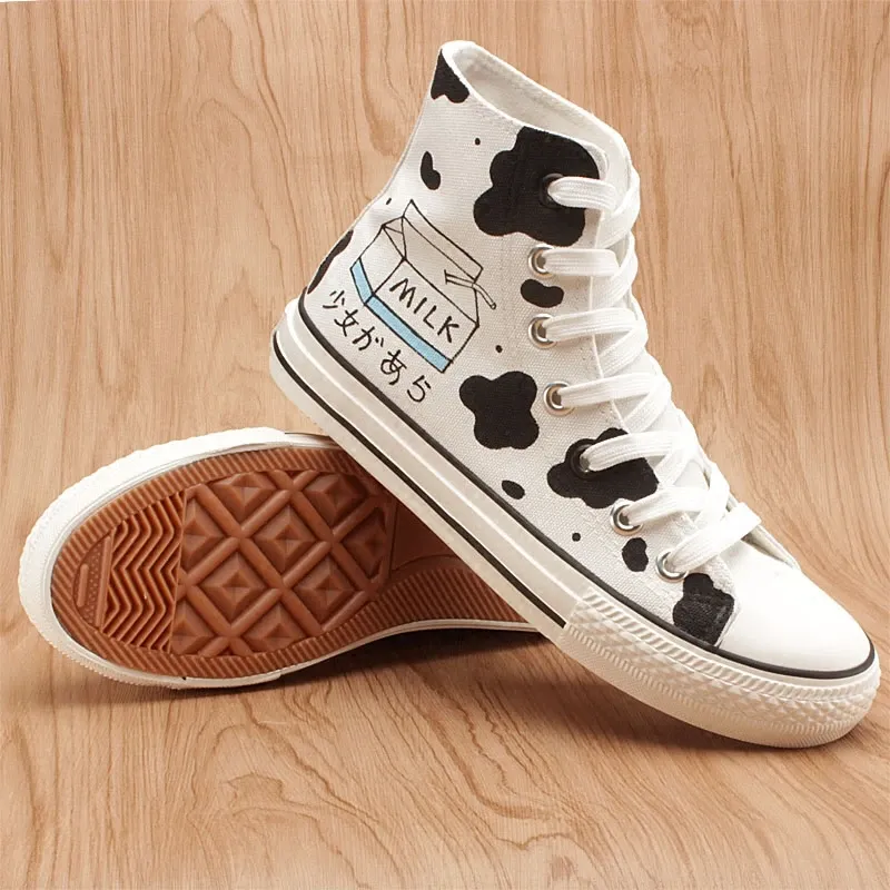 Cow Milk Canvas Shoes AD11019