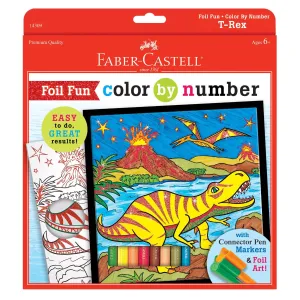 Creativity for Kids Color by Number T Rex Foil Fun