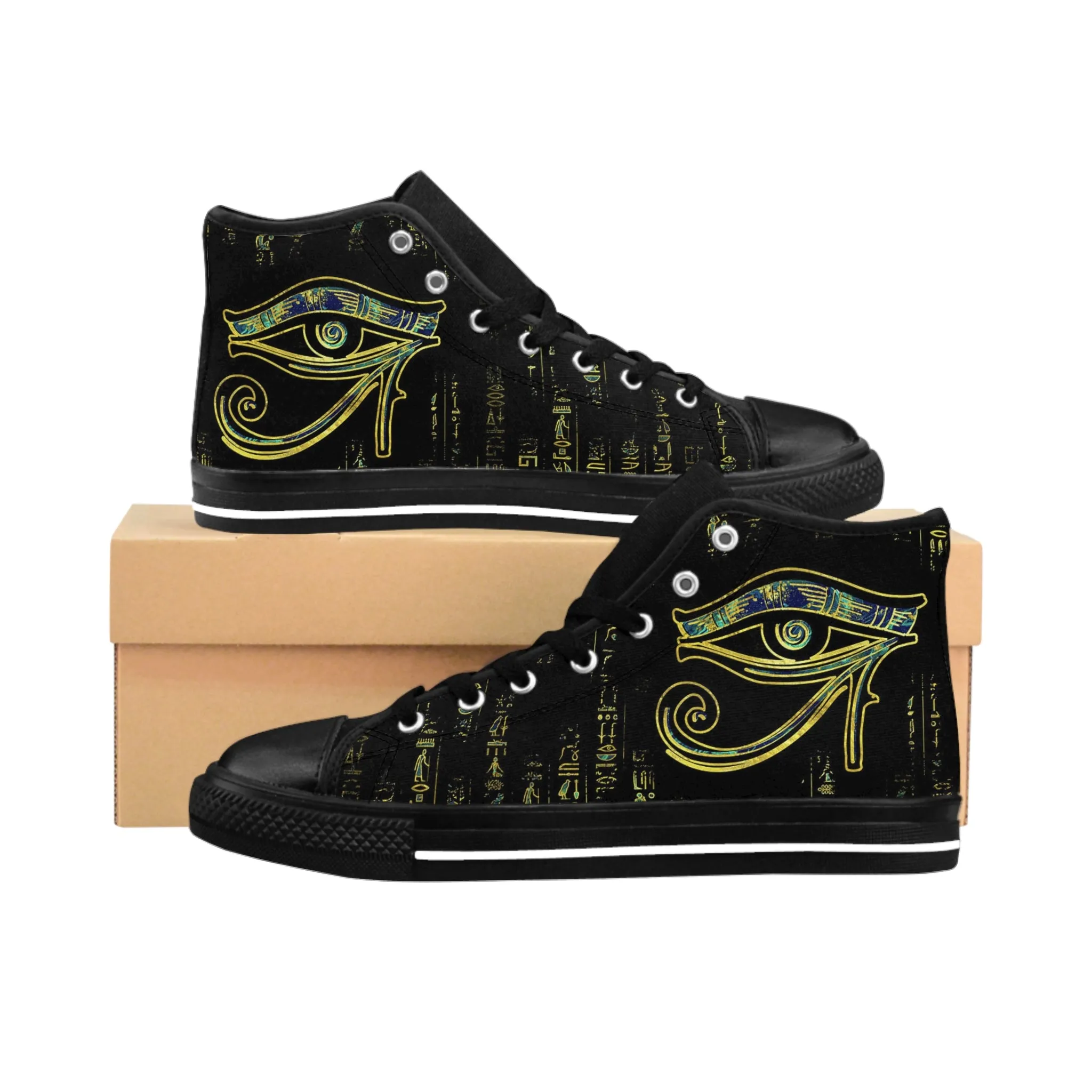 Crowgodshi Designer High-Tops Eye of Horus EDITION