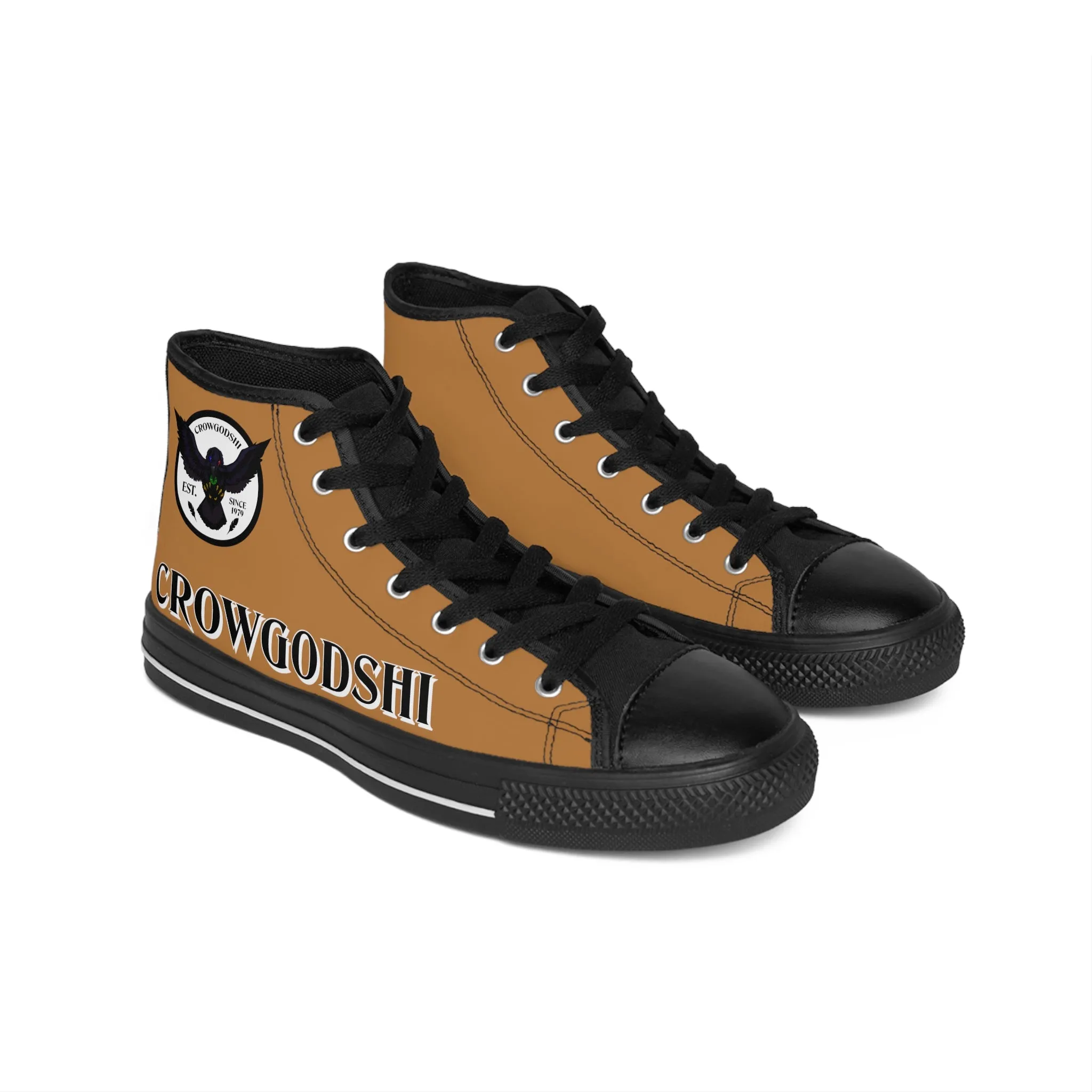 Crowgodshi High-Tops, LIGHT BROWN