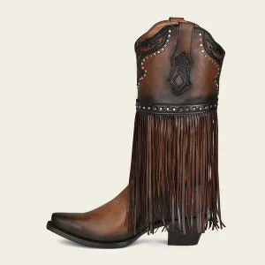 Cuadra western cowgirl fringed leather boots for women SALE PRICE 299.98