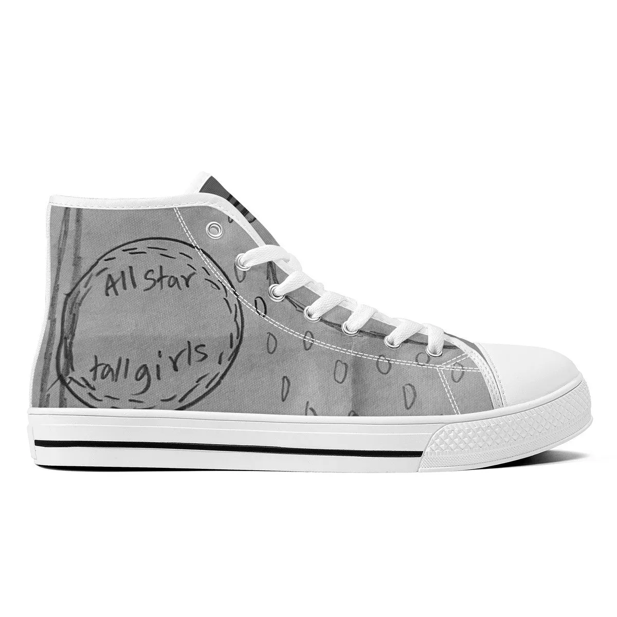 Custom Sketch Drawings | High Top Customized | Shoe Zero