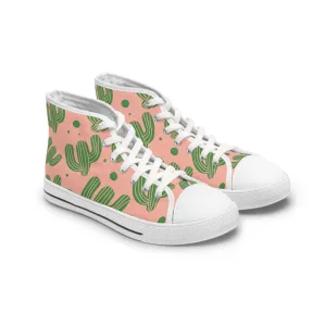 Cute Cactus Women's High Top Sneakers