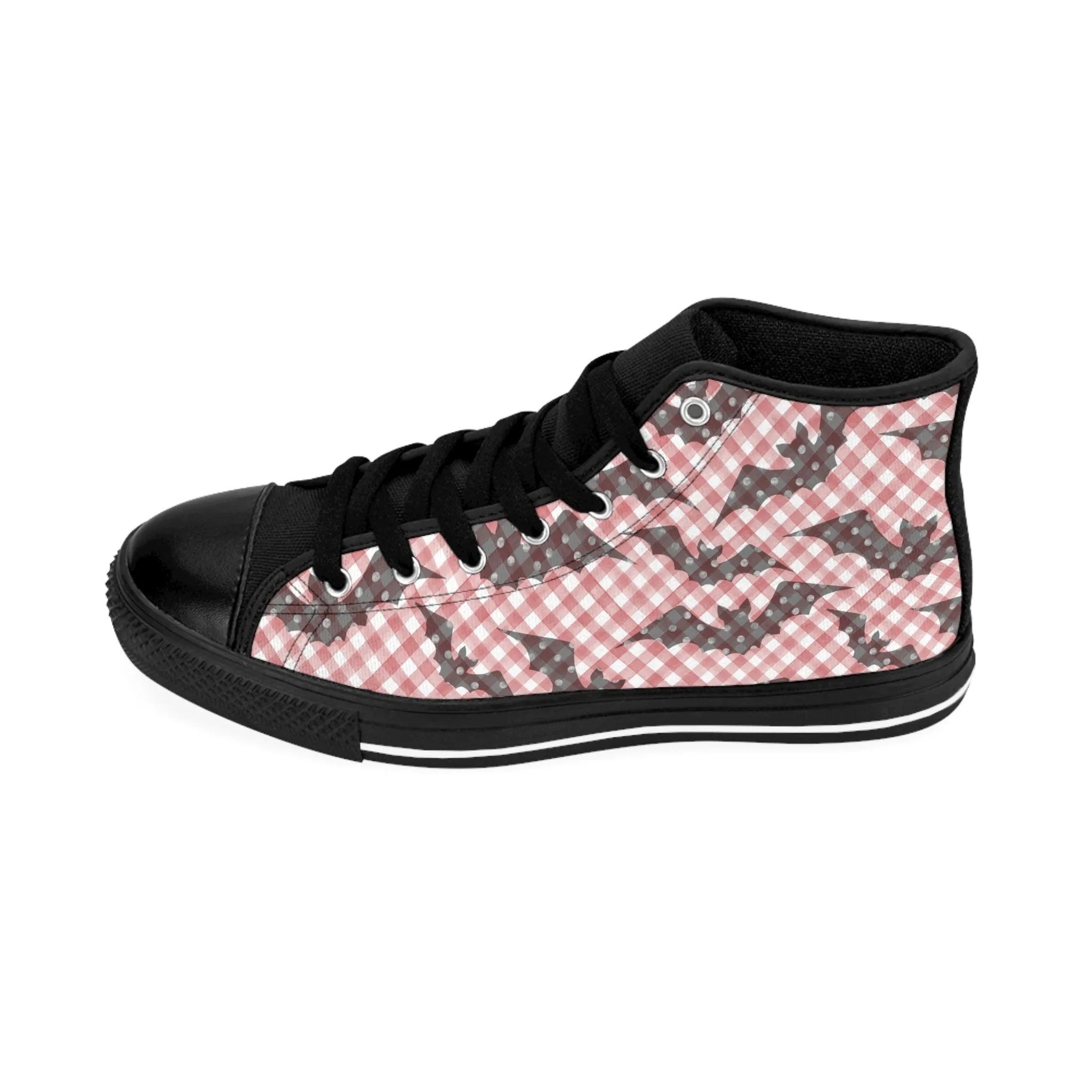 Cute Halloween Watercolor Bats Women's Classic Sneakers