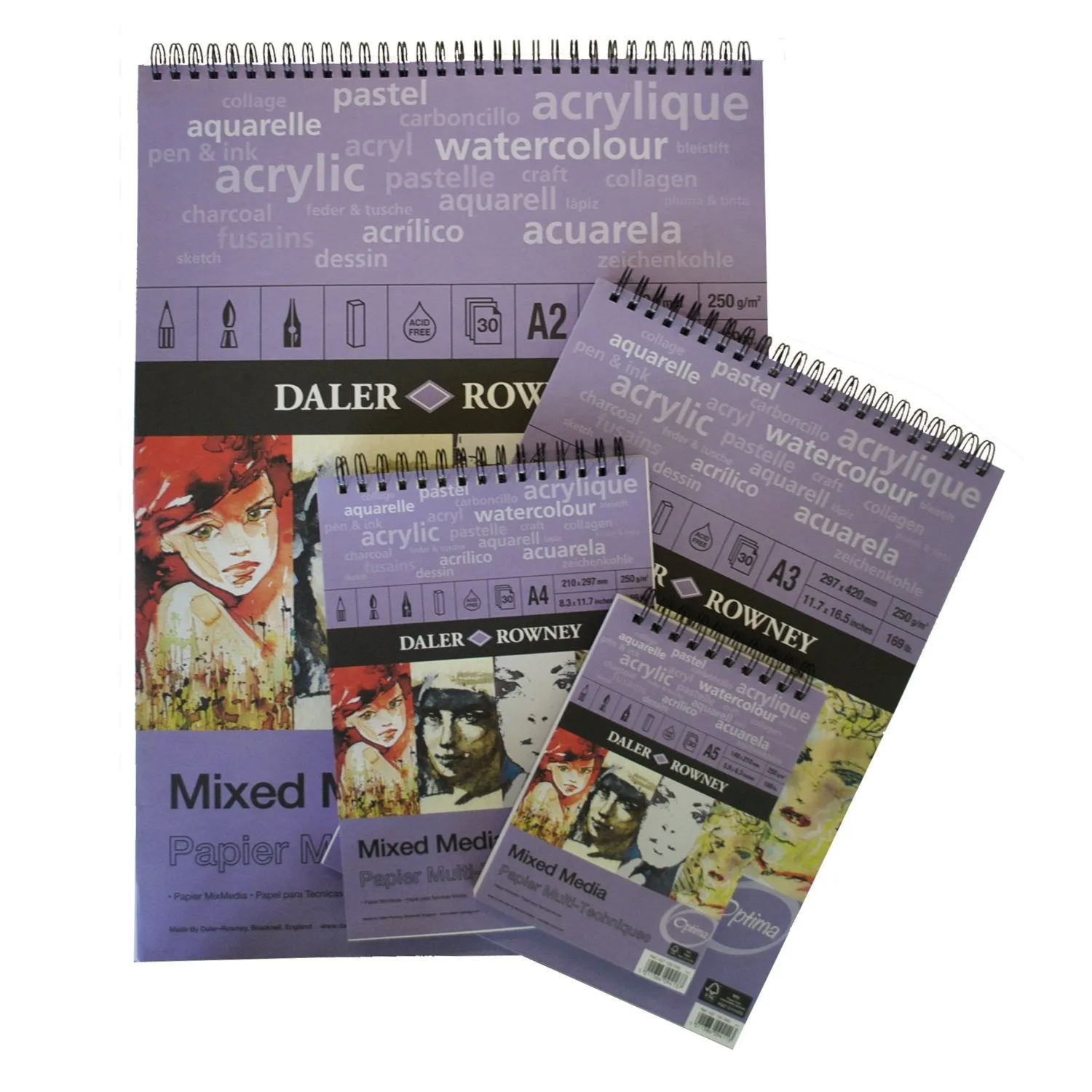 Daler Rowney Mixed Media Paper Drawing Pads