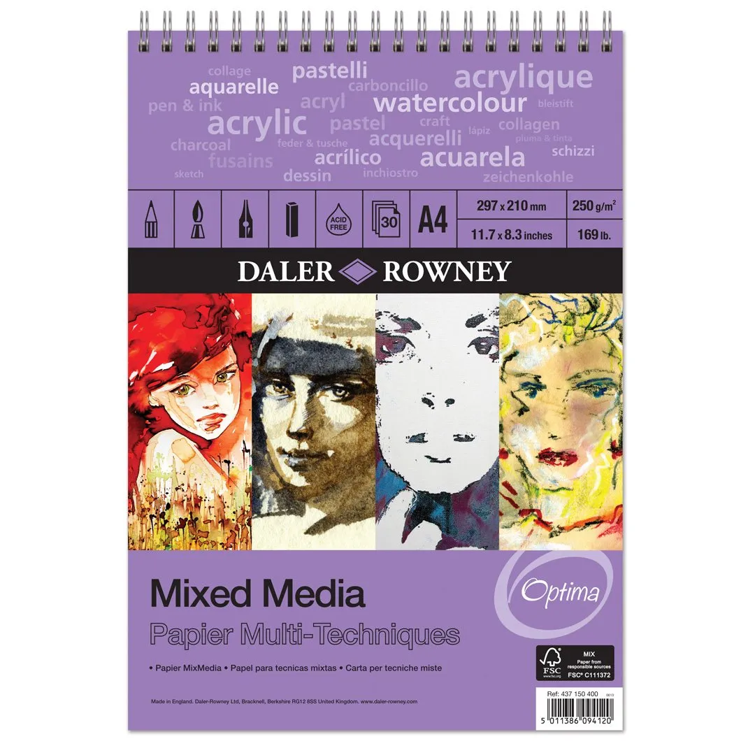 Daler Rowney Mixed Media Paper Drawing Pads