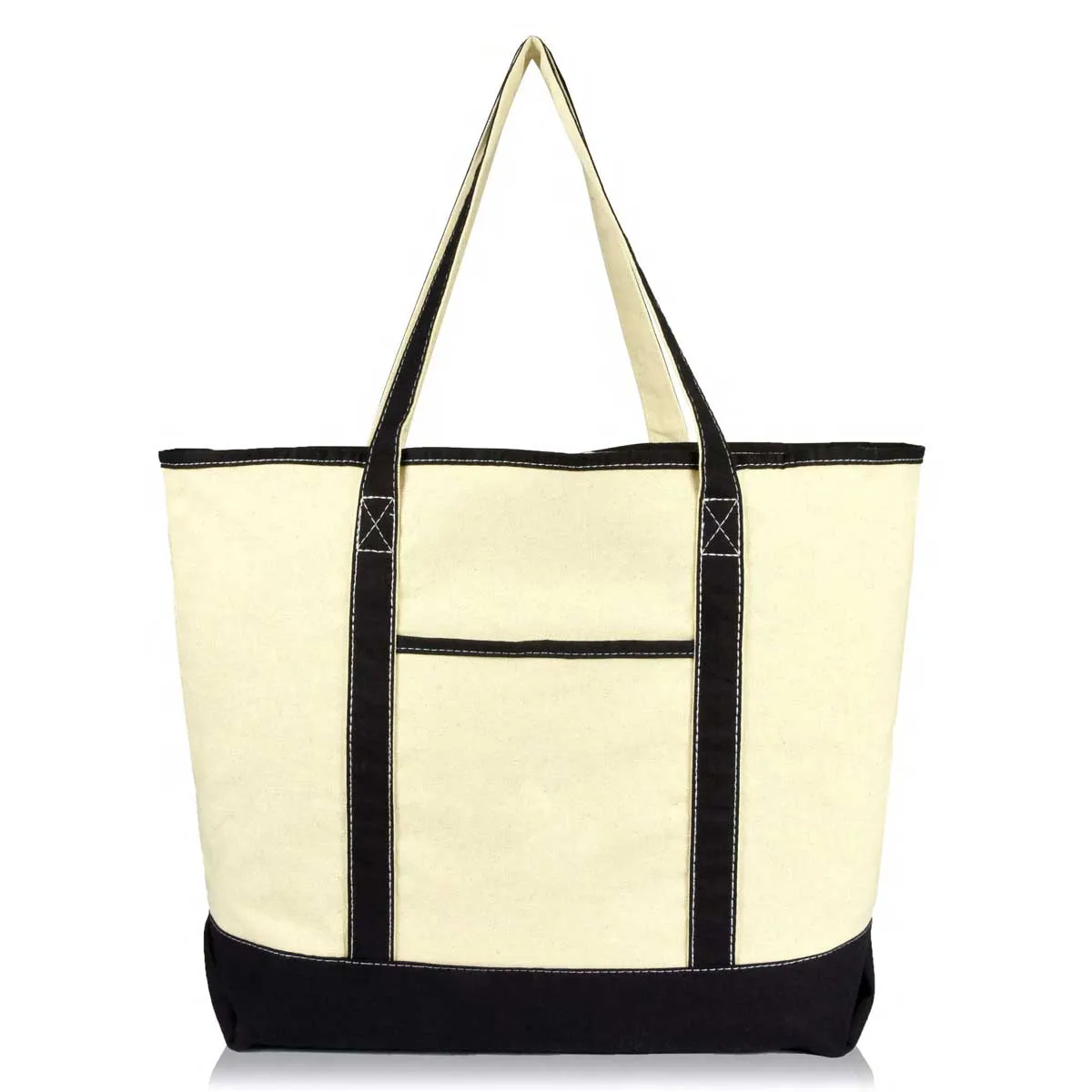 Dalix 22" Soft Canvas Tote Bag