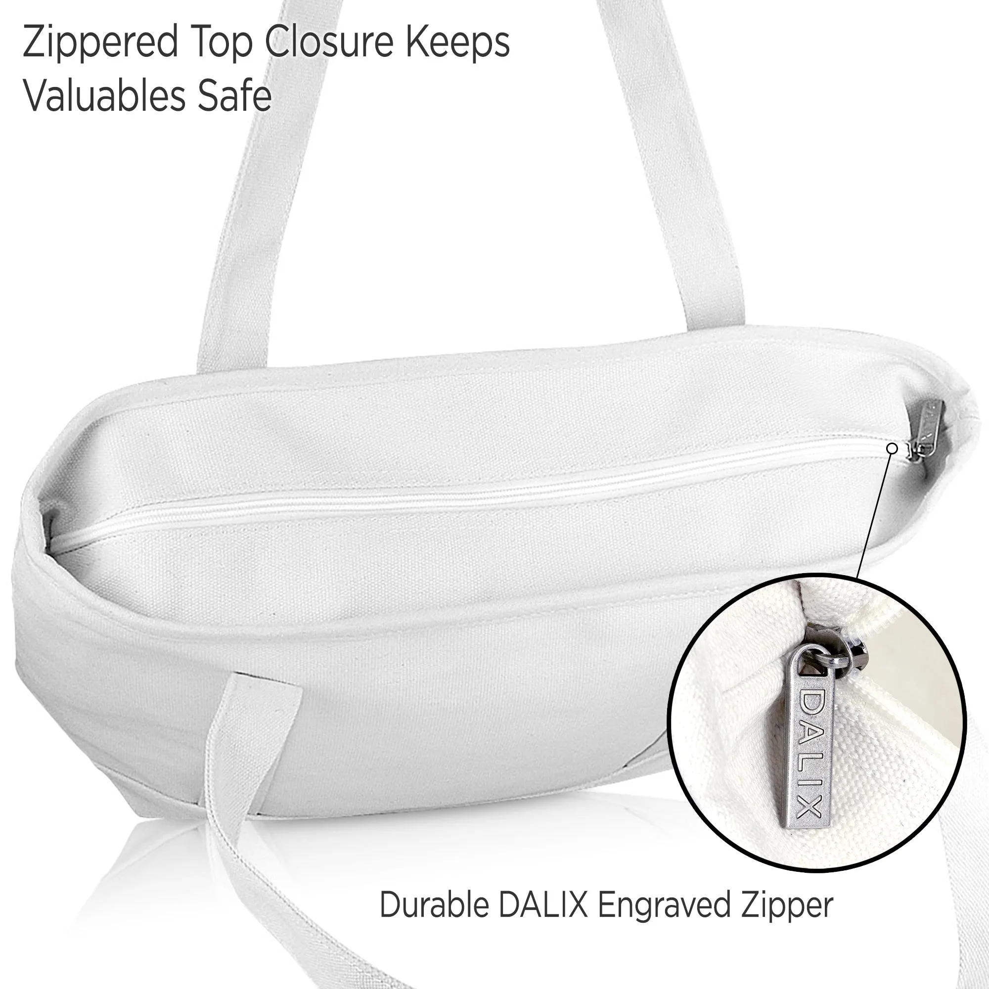 Dalix Happy Easter Tote Bag