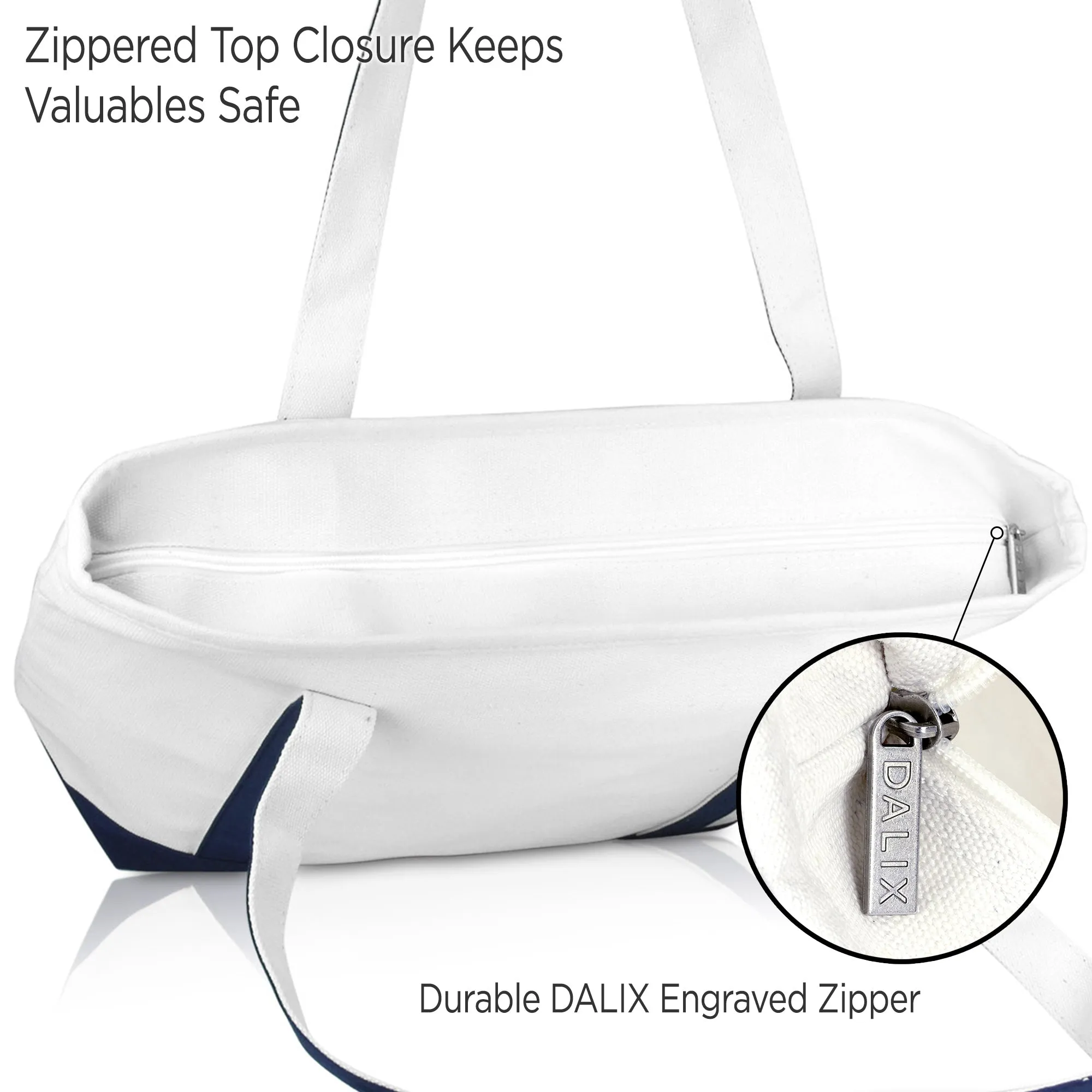 Dalix Happy Easter Tote Bag