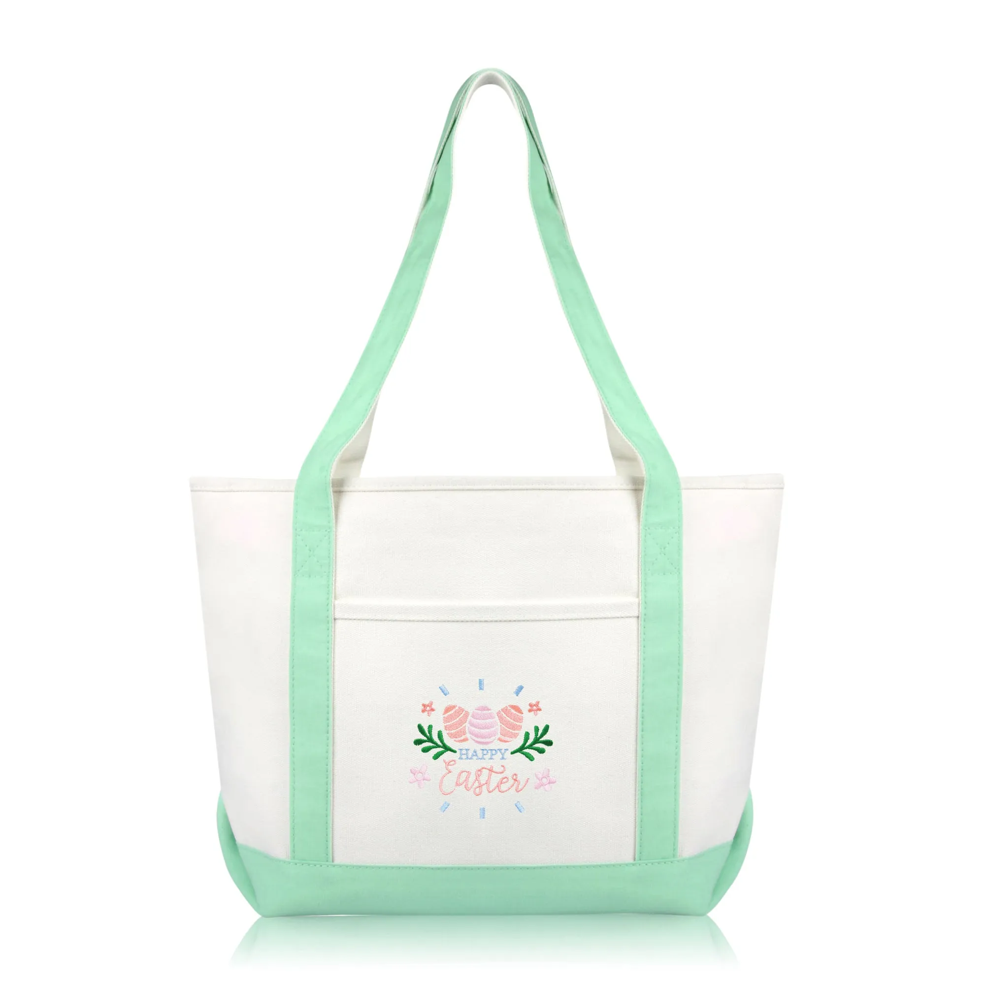 Dalix Happy Easter Tote Bag