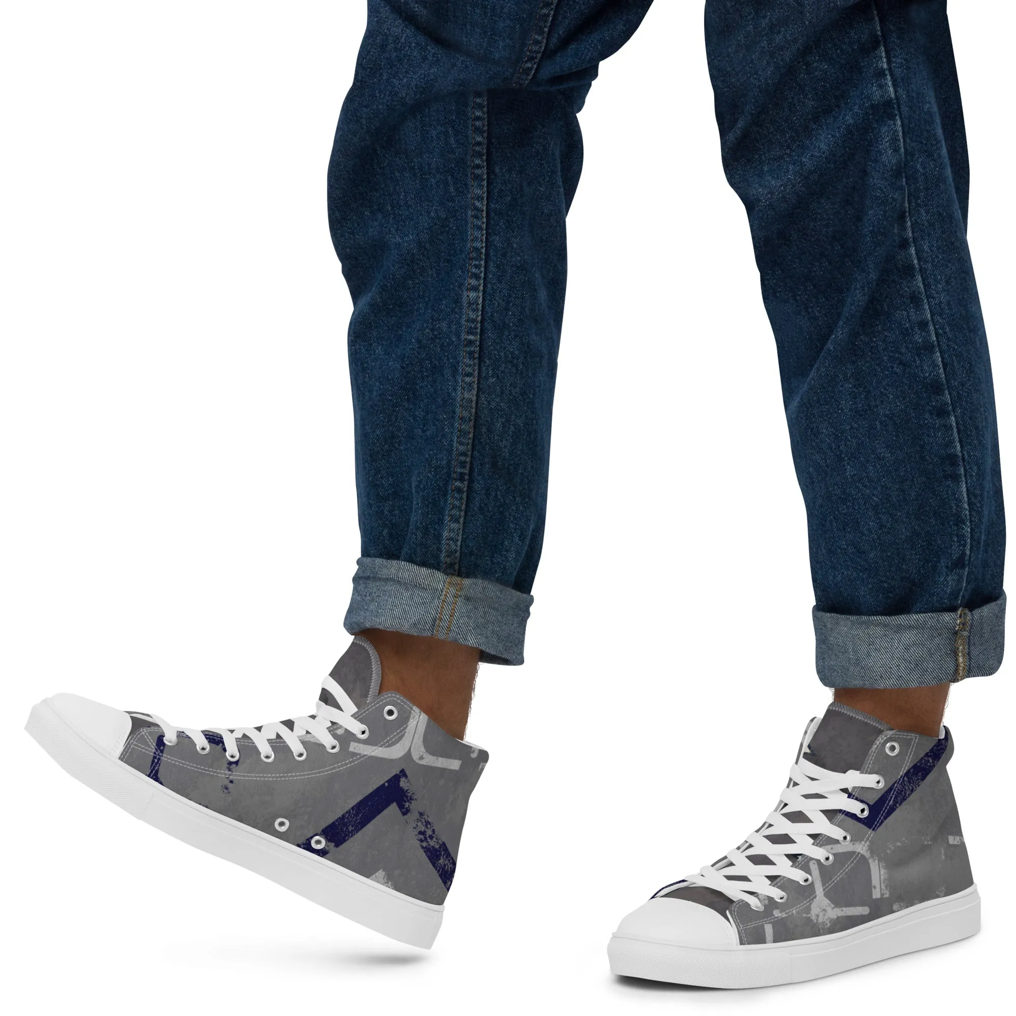 Dallas Men’s Lace-Up Canvas High-Top Sneakers