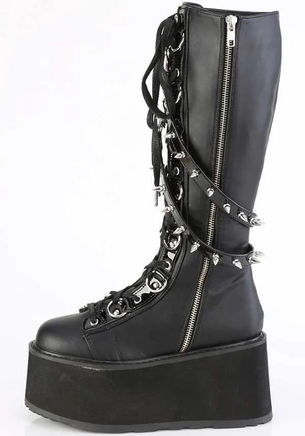 DAMNED-220 [Black] | PLATFORM BOOTS [PREORDER]